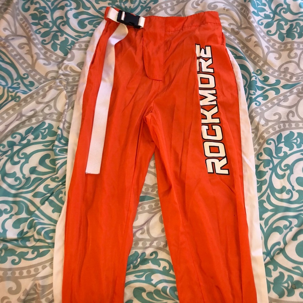 dry fitted orange sweat pants!